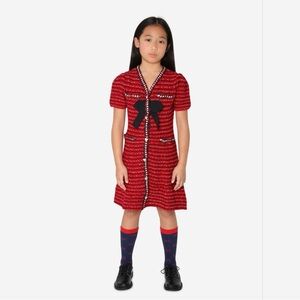 Self-Portrait Red and Black Kids Formal Dress